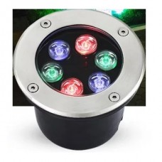 Φωτιστικό Χωνευτό Δαπέδου LED 6W 12-24V IP68 RGB με Controller 96UW6RGB